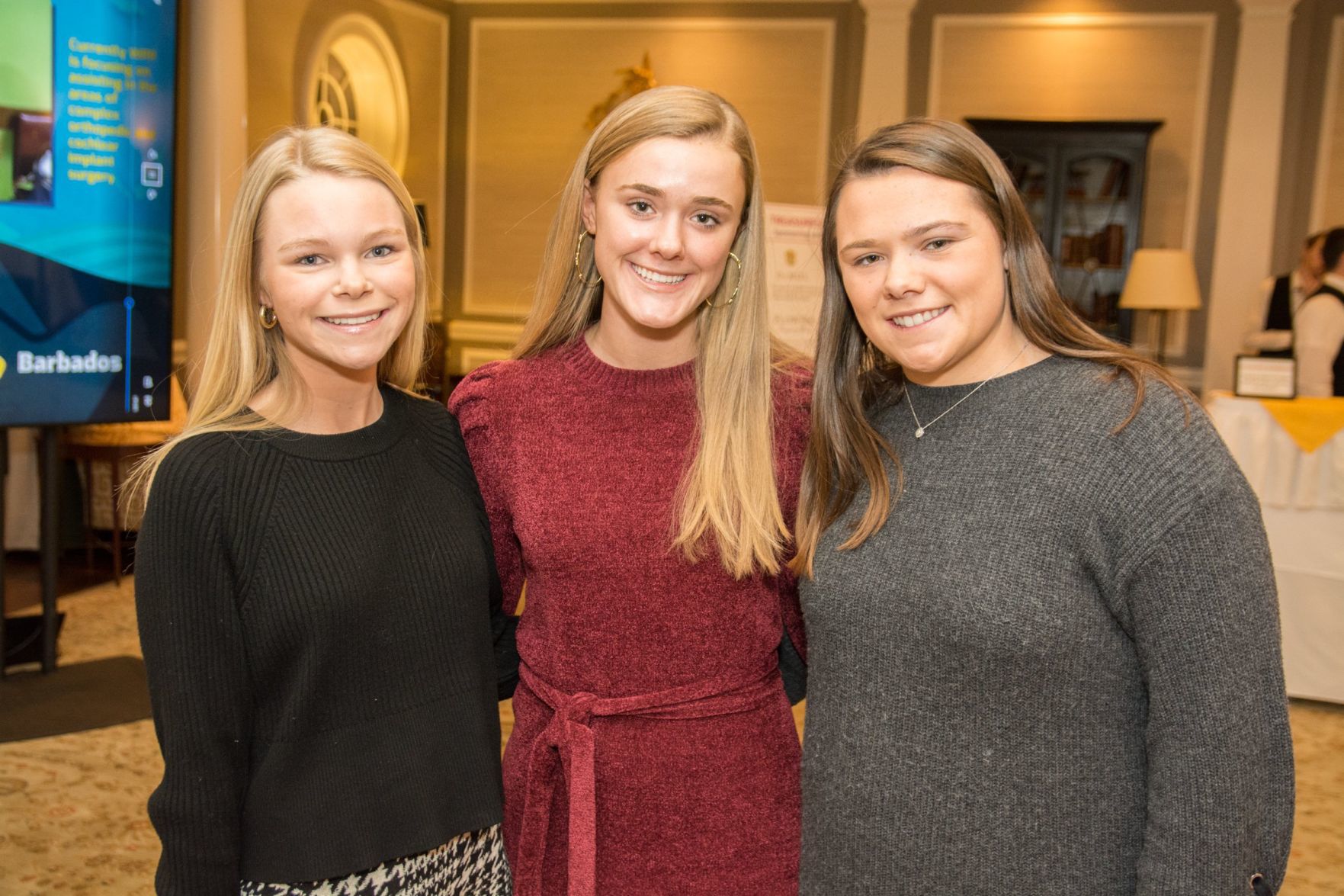 Gini Howell, Taylor Johnson, Caroline Carr, all of MICDS